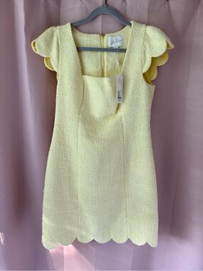 Lilly Pulitzer Maisley Scallop-Trim Boucle Mini Dress